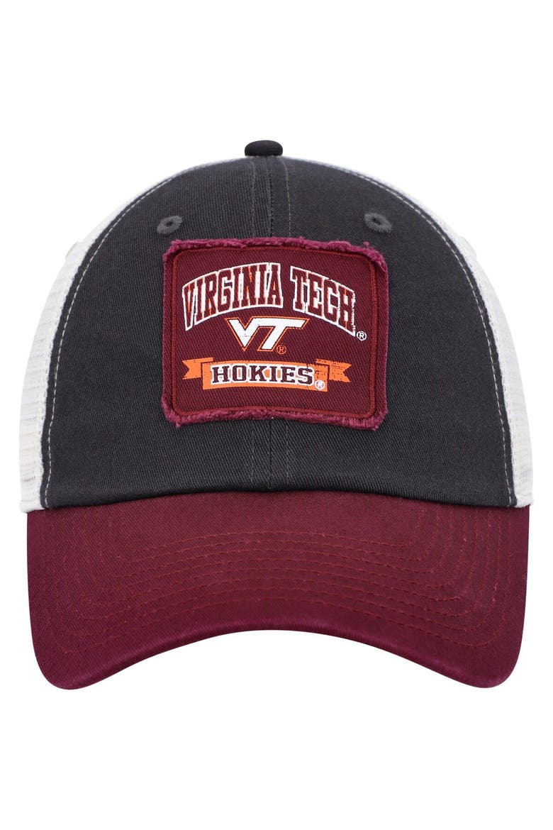 Men's Colosseum  Charcoal Virginia Tech Hokies Objection Snapback Hat, Alternate, color, Charcoal