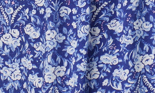 Eileen West Waltz Cap Sleeve Cotton Nightgown In Blue