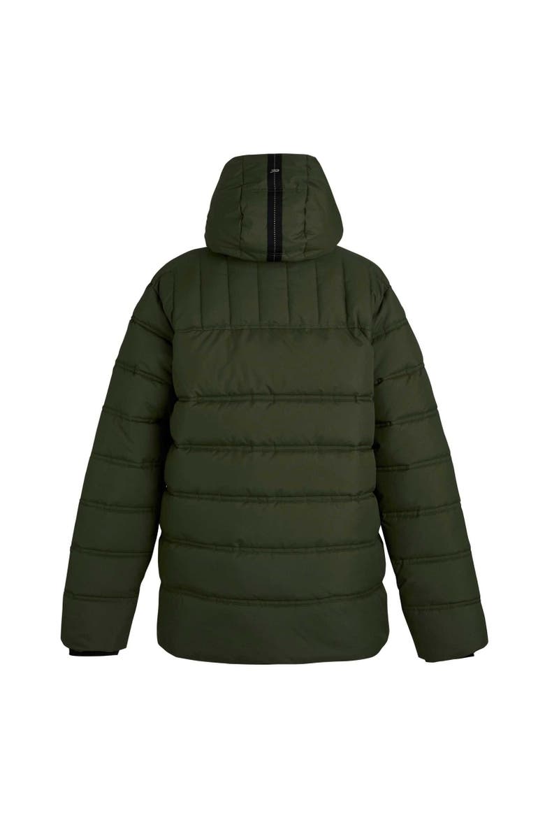 Leeshaw Padded Jacket, Alternate, color, Olive Night and Pumpkin Spice