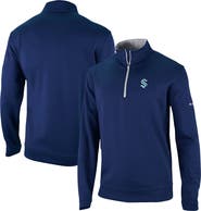 Columbia Men's Columbia Deep Sea Blue Seattle Kraken Wickham Hills Omni-Wick Quarter-Zip Jacket