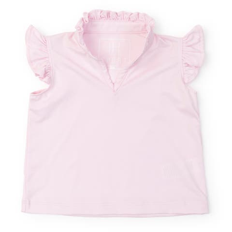 Ellie Girls' Sleeveless Ruffled Top by LH Sport