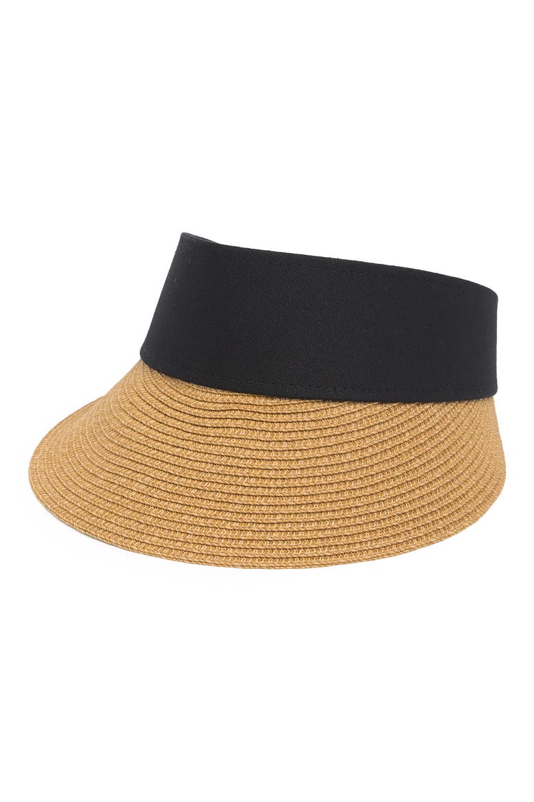 Mixed Media Visor, Alternate, color, DARK NATURAL