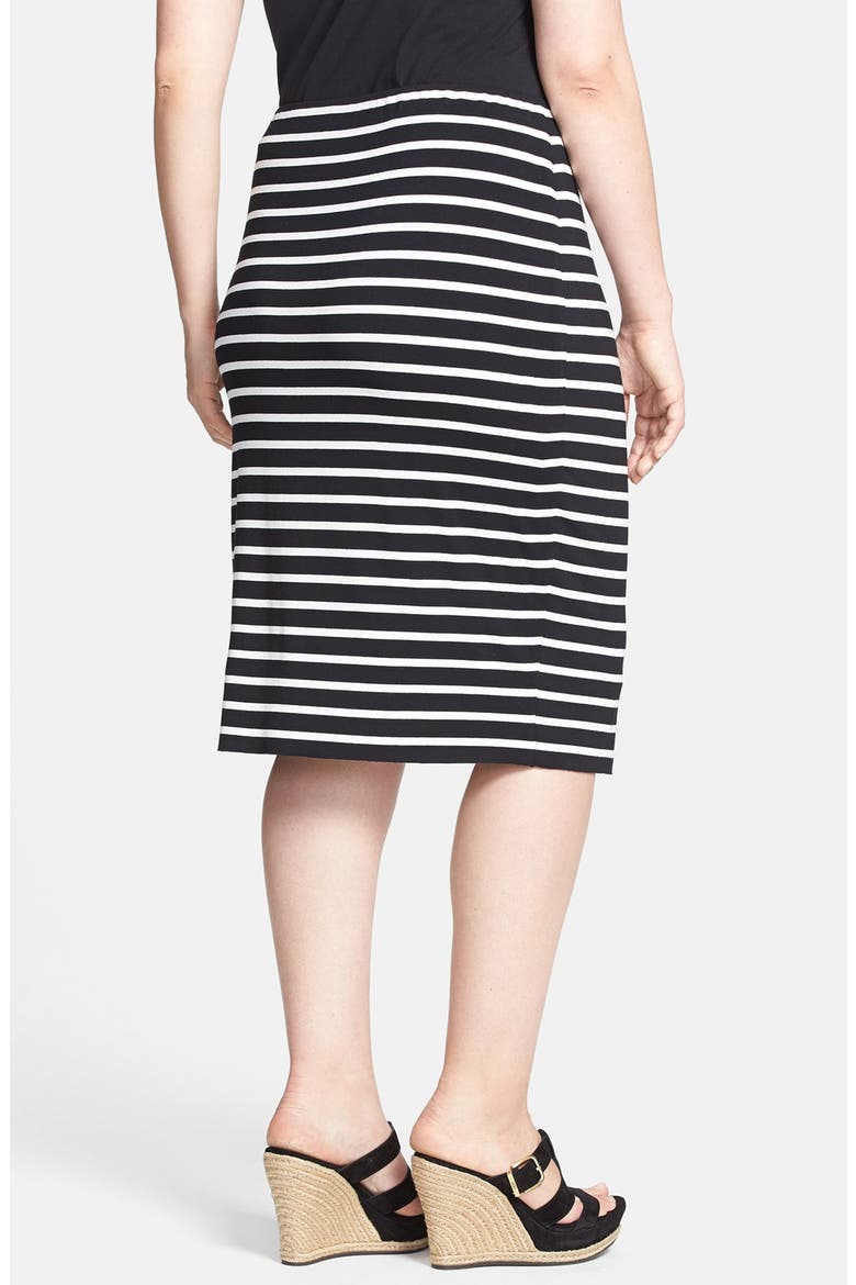 Midi Tube Skirt, Alternate, color, RICH BLACK