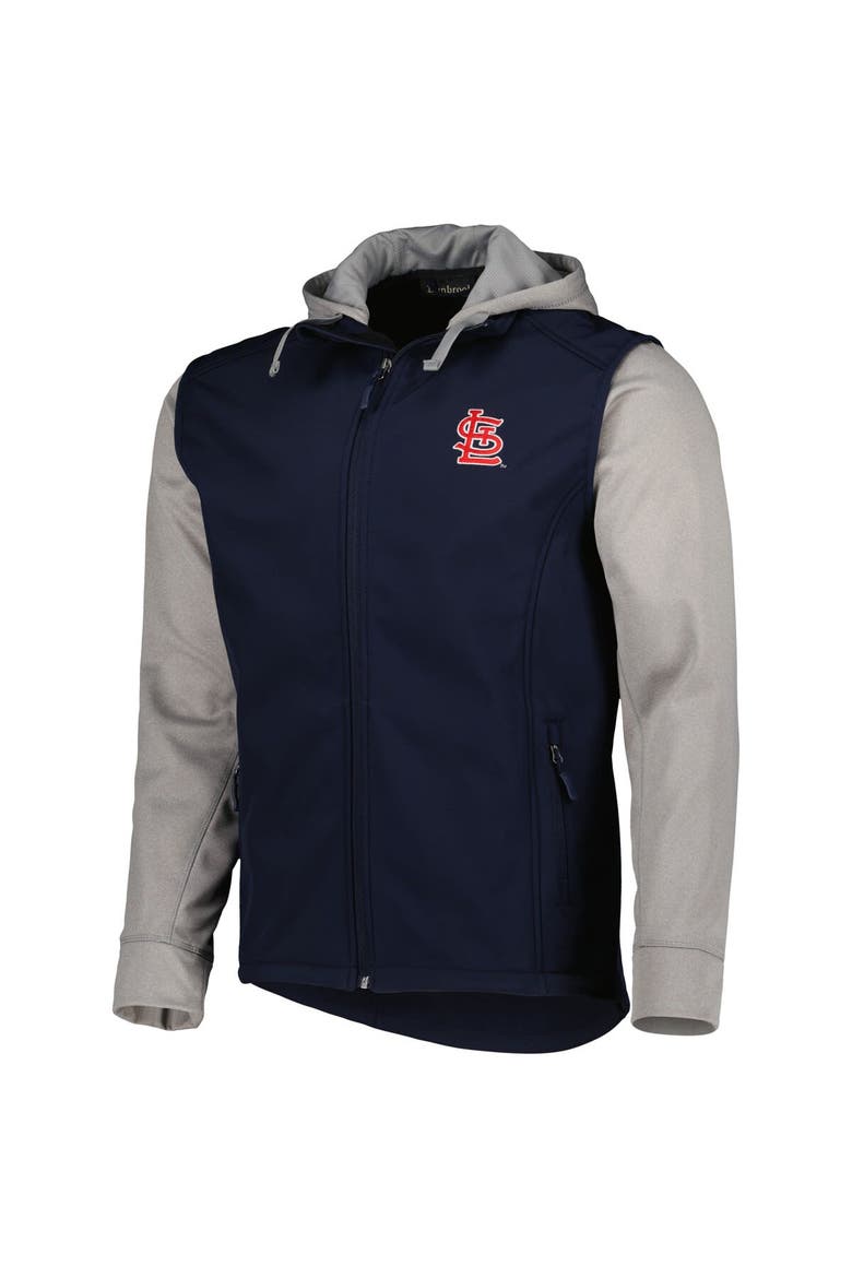 Men's Dunbrooke Navy/Heather Gray St. Louis Cardinals Alpha Full-Zip Jacket, Alternate, color, Navy