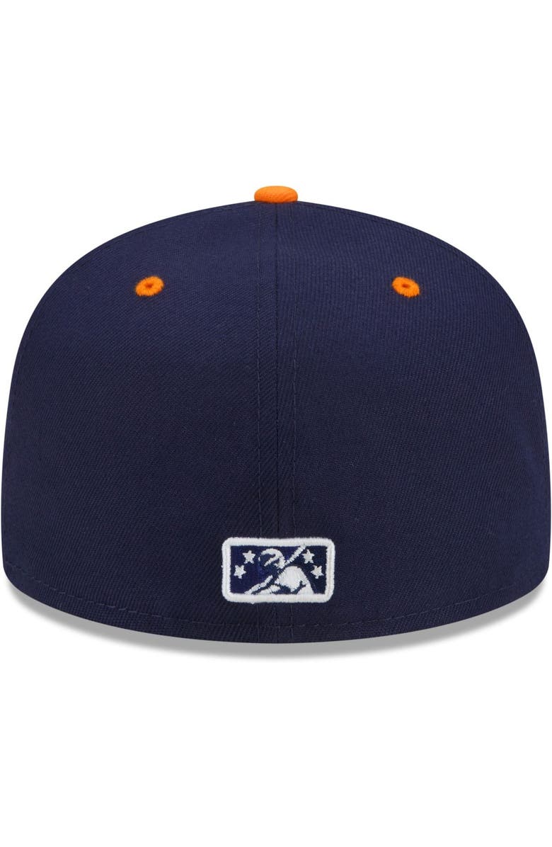 New Era Men's New Era Navy/Orange Peoria Chiefs Theme Night 59FIFTY Fitted Hat, Alternate, color, Navy