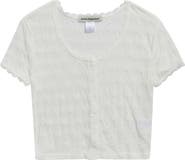 Cotton Emporium Kids' Puckered Flower Top