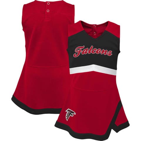Girls Infant Red Atlanta Falcons Cheer Captain Jumper Dress