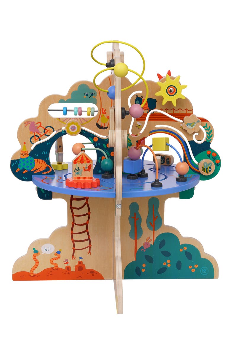 Manhattan Toy Playground Adventure Wooden Activity Center, Alternate, color, Multi