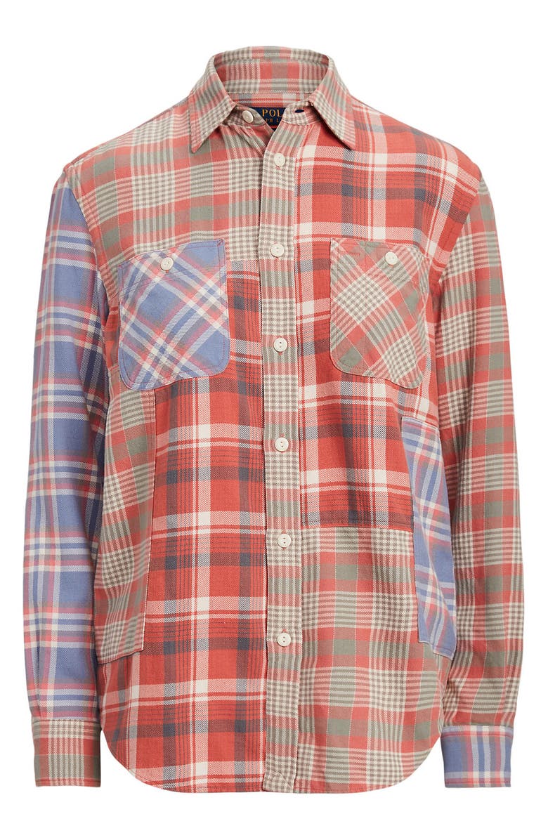Polo Ralph Lauren Plaid Button-Up Shirt, Alternate, color,