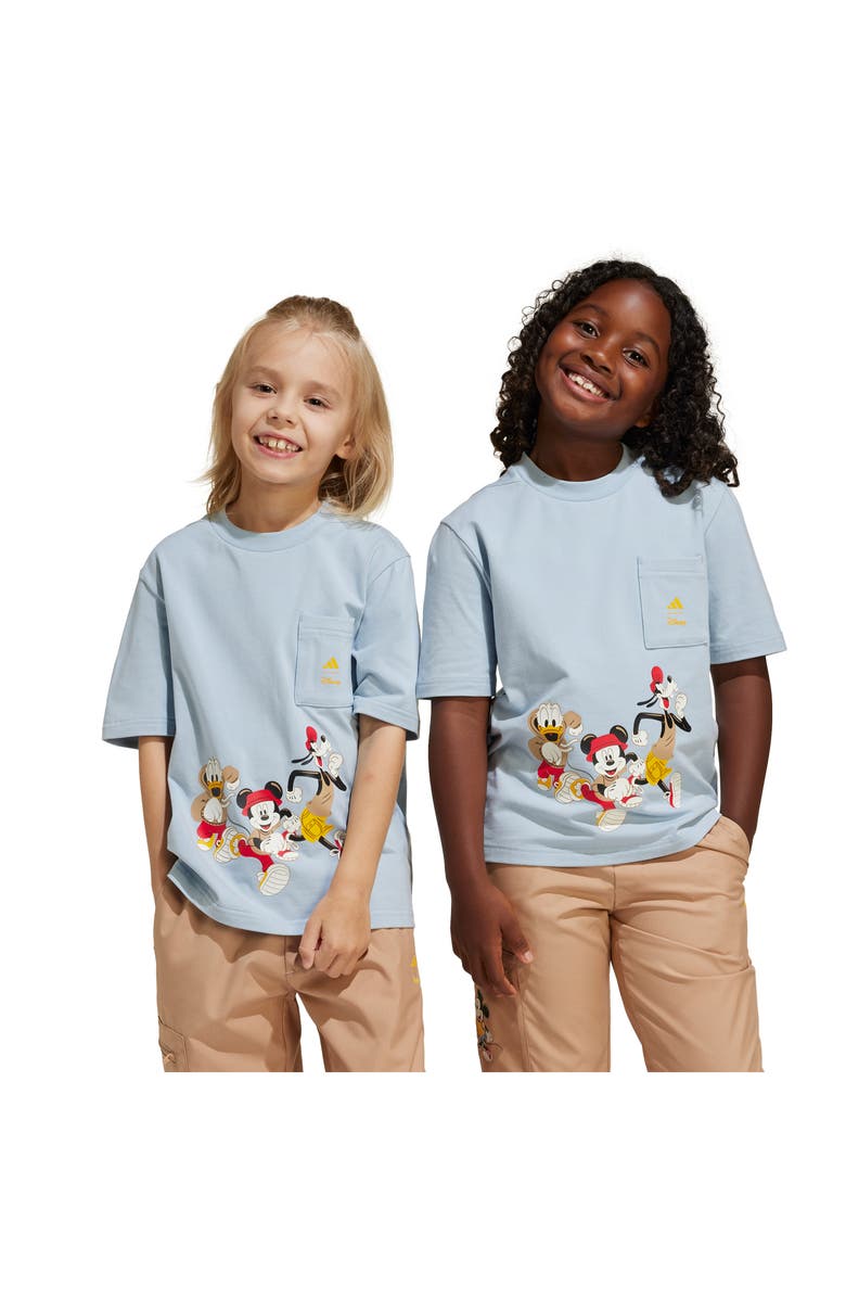 adidas Originals x Disney Kids' Mickey & Friends Pocket T-Shirt, Alternate, color, 