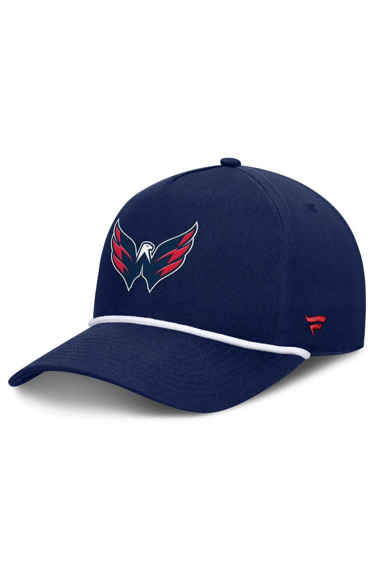 FANATICS Men's Fanatics Navy Washington Capitals Authentic Pro Rink Roper A-Frame Adjustable Hat, Main, color, Navy