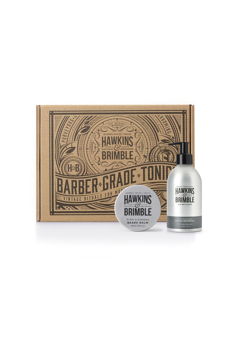 Eco-Refillable Beard Shampoo & Balm Bundle, Main, color, None