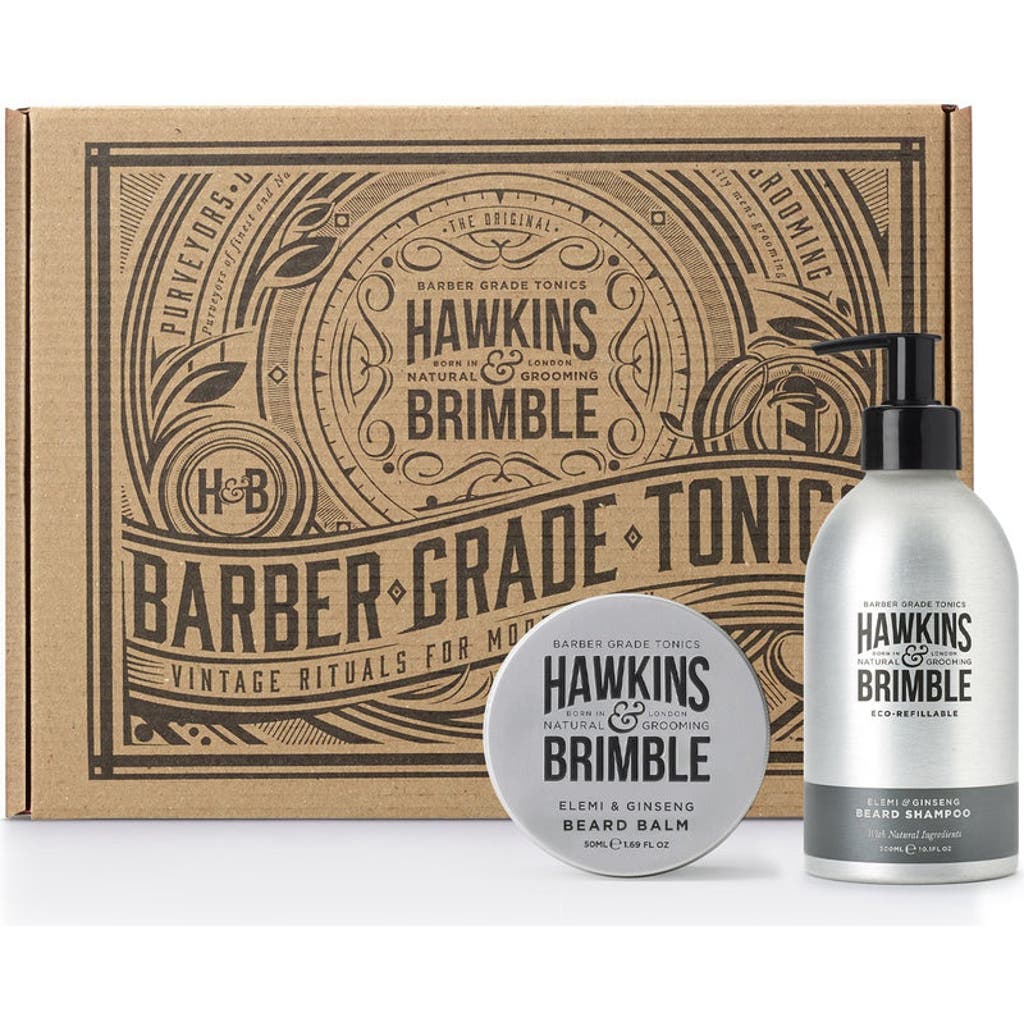 Hawkins & Brimble Eco-Refillable Beard Shampoo & Balm Bundle