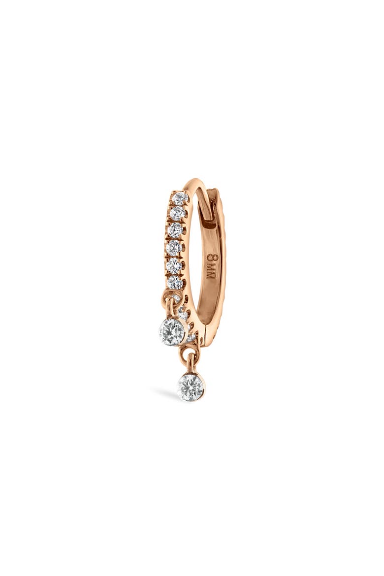 Double Dangle Diamond Eternity Clicker, Main, color, ROSE GOLD