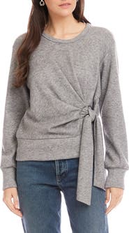 FIFTEEN TWENTY Drea Side Tie Knit Top