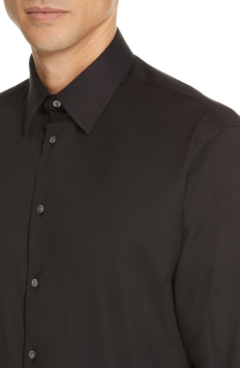 Emporio Armani Modern Fit Stretch Solid Dress Shirt, Alternate, color,