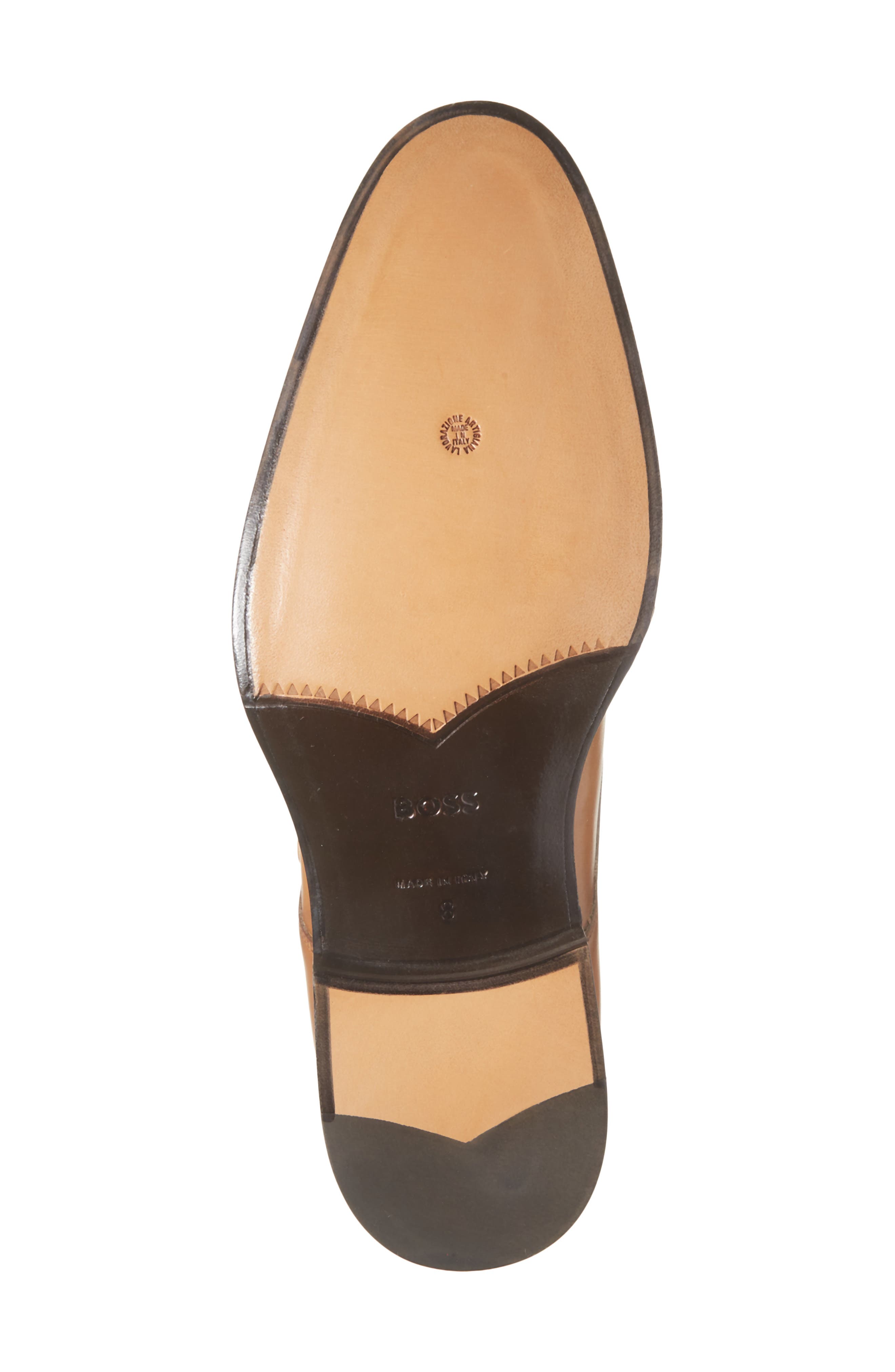 BOSS Rill Monk Strap Shoe, Alternate, color, Medium Brown