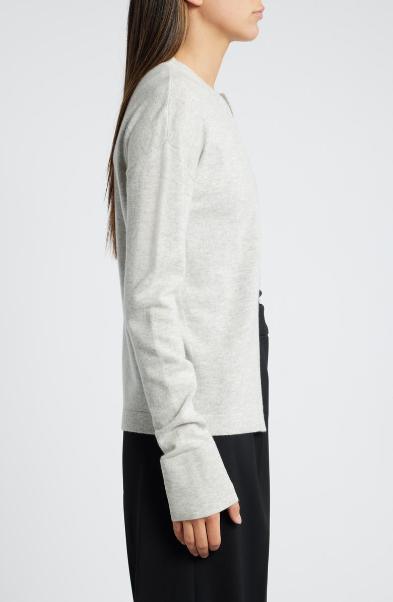 Faithfull the Brand Frederikke Wool & Cashmere Cardigan, Alternate, color, Grey Marle