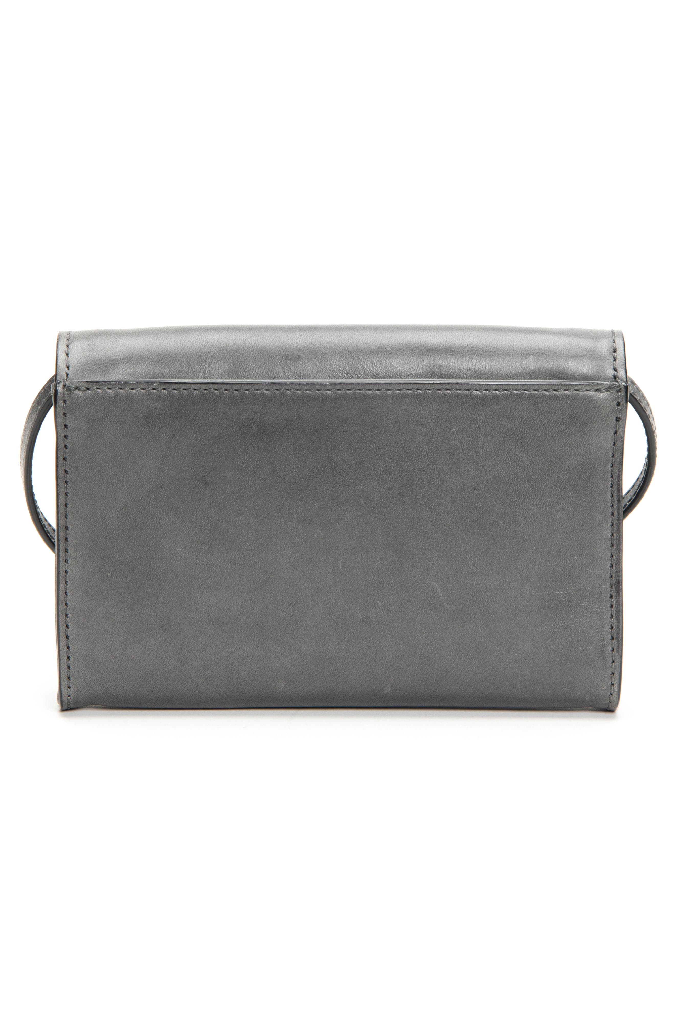 Melissa Leather Crossbody Bag, Alternate, color, CARBON