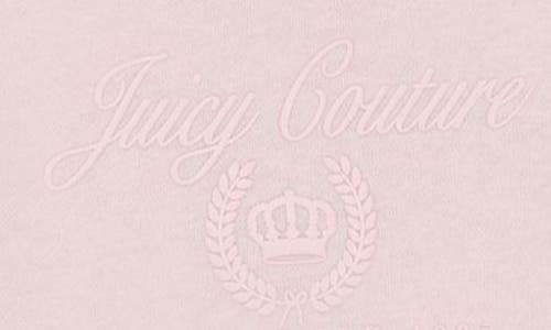 Shop Juicy Couture Kids' Short Sleeve Hoodie & Fleece Pants Set In Pink