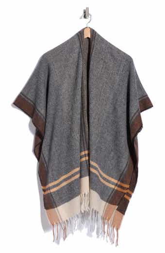 Feather Soft Large Stripe Ruana