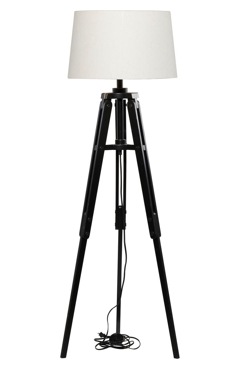 SONOMA SAGE HOME Black Wood Industrial Floor Lamp, Alternate, color, 