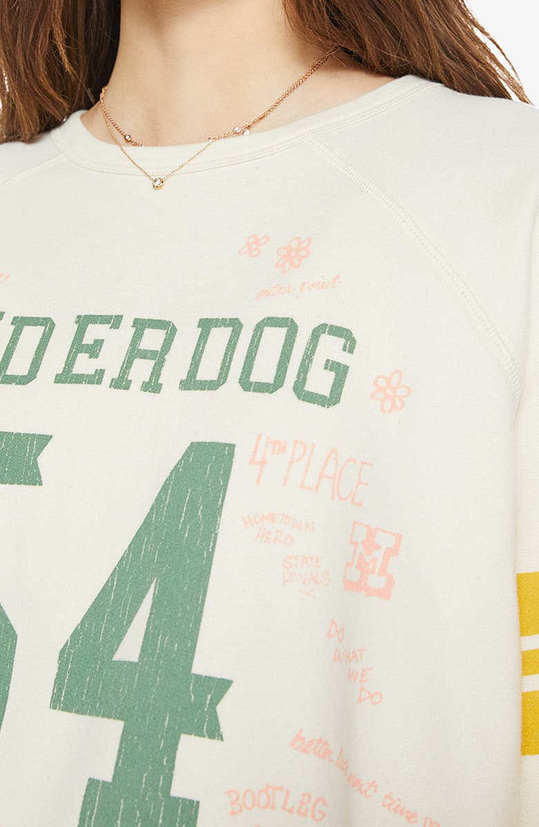 MOTHER The Biggie Concert Cotton Graphic Sweatshirt, Alternate, color, Underdog