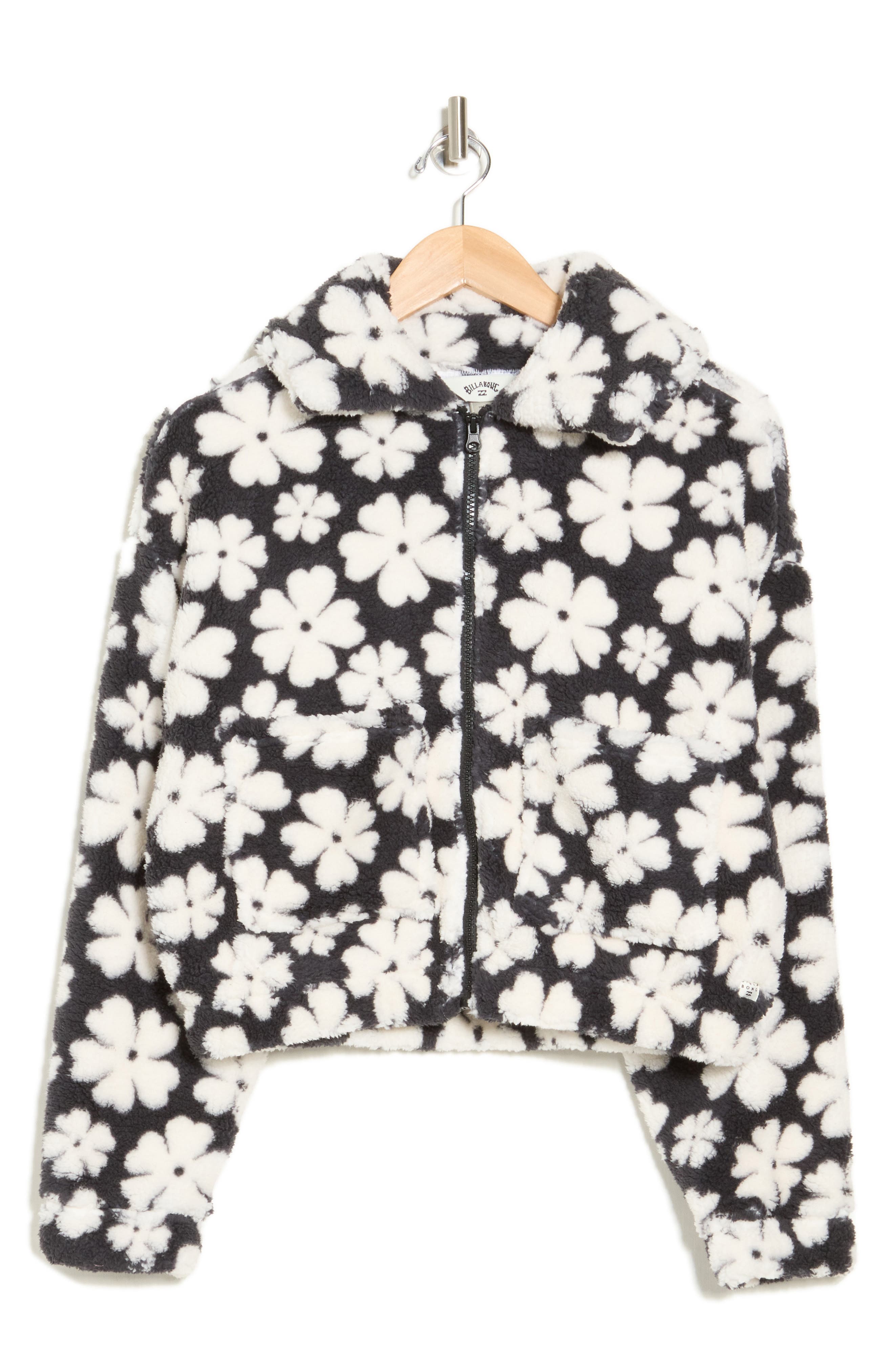 Billabong Warmed Up Floral Fleece Shacket (Women) | Nordstromrack