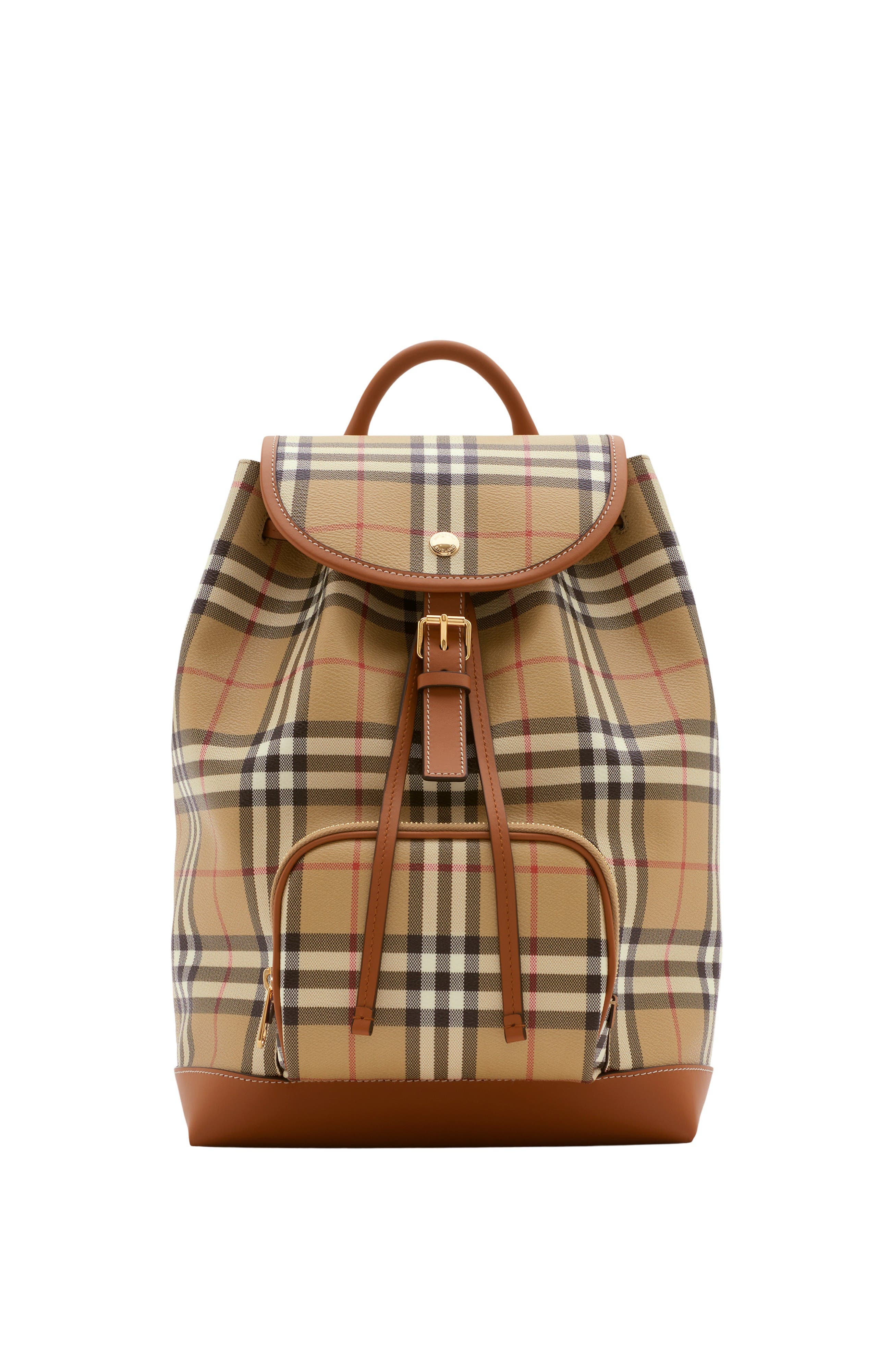Burberry Check Backpack, Main, color, 