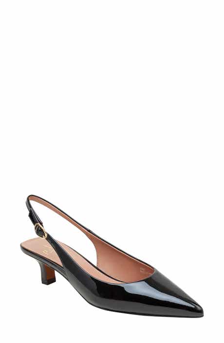 Linea Paolo Cecil Slingback Pointed Toe Kitten Heel Pump
