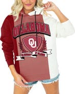 GAMEDAY COUTURE Women's Gameday Couture Crimson Oklahoma Sooners Hall of Fame Colorblock Pullover Hoodie