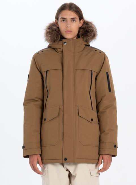 HOODED MID-LENGTH PARKA