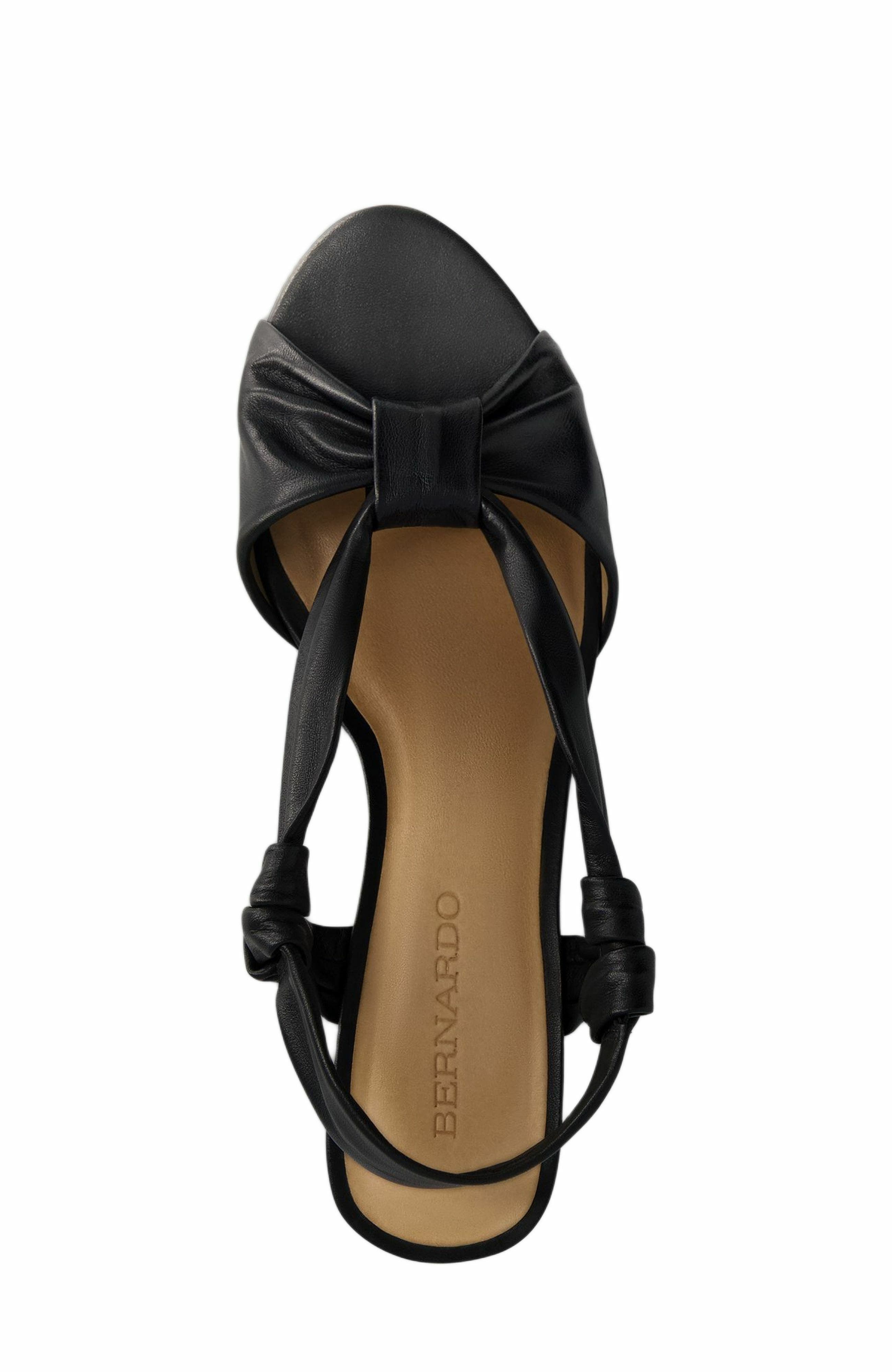 Bernardo Footwear Winifred Slingback Wedge, Alternate, color, 