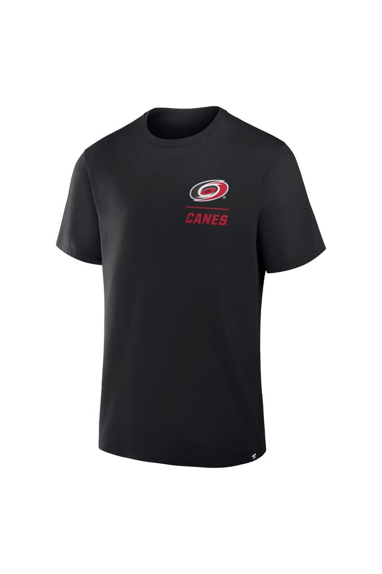Men's Fanatics Black Carolina Hurricanes Crash The Net Legacy T-Shirt, Alternate, color, Black