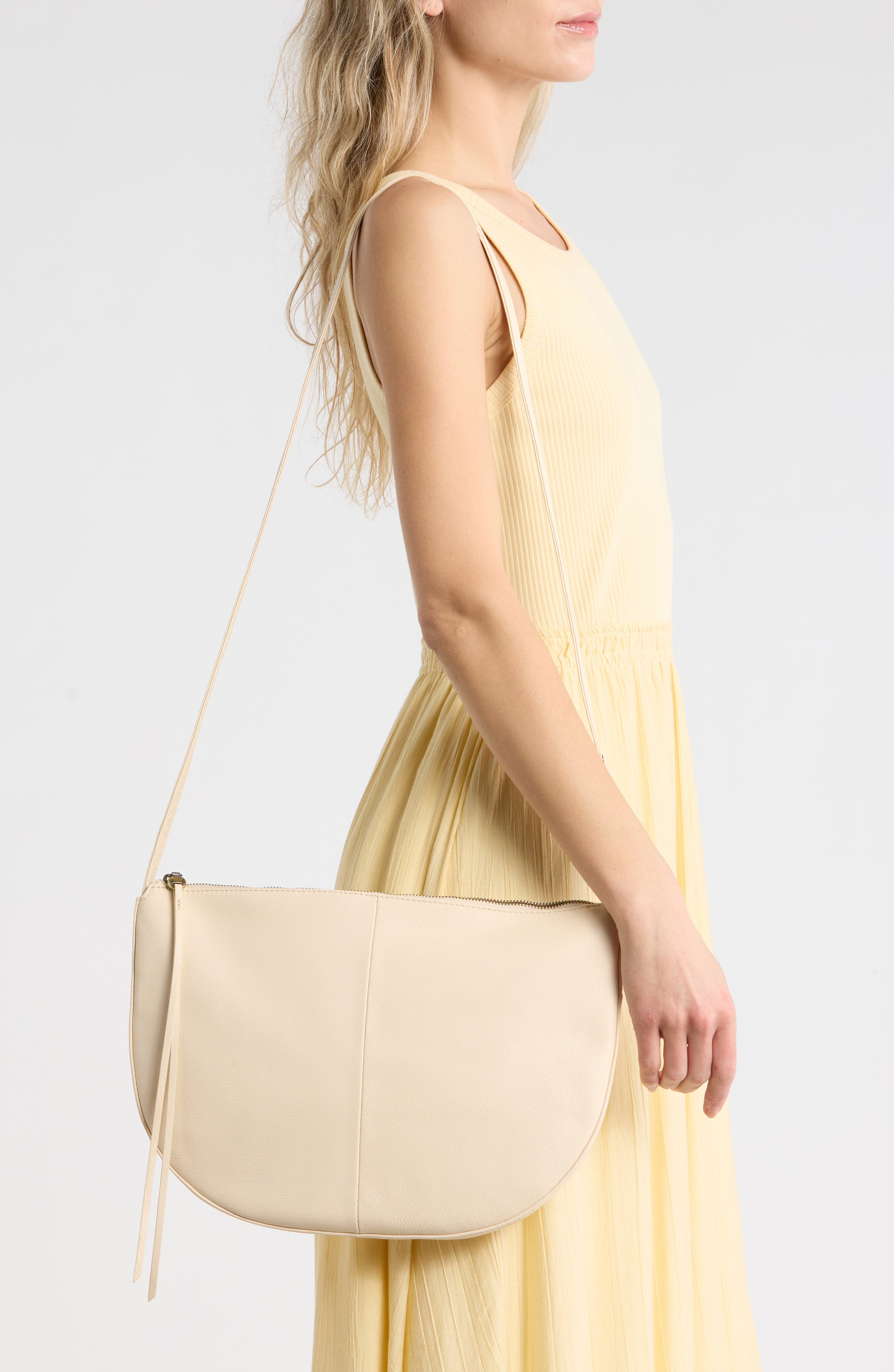 Cosmo Leather Shoulder Bag, Alternate, color, CREAM