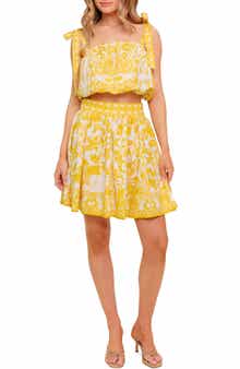 FLYING TOMATO Printed Mini Skirt Set