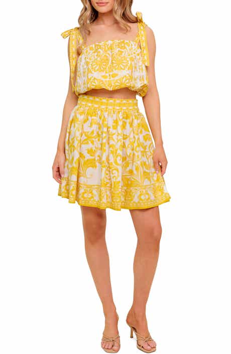 FLYING TOMATO Printed Mini Skirt Set