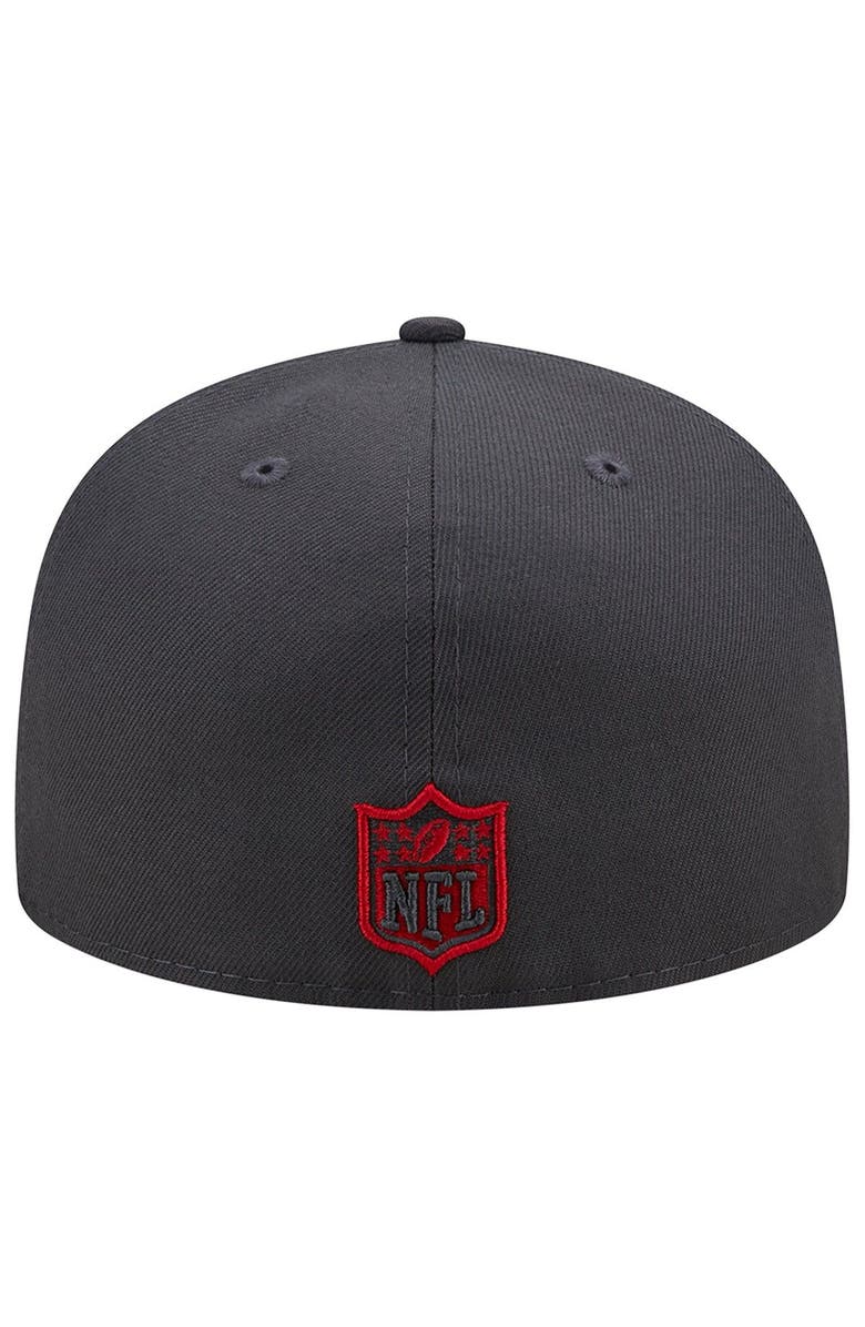 New Era Men's New Era Graphite Tampa Bay Buccaneers Color Dim 59FIFTY Fitted Hat, Alternate, color, 