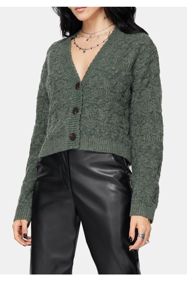Cadmium Pointelle Knit Cardigan, Main, color, Blue