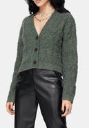 Disturbia Cadmium Pointelle Knit Cardigan