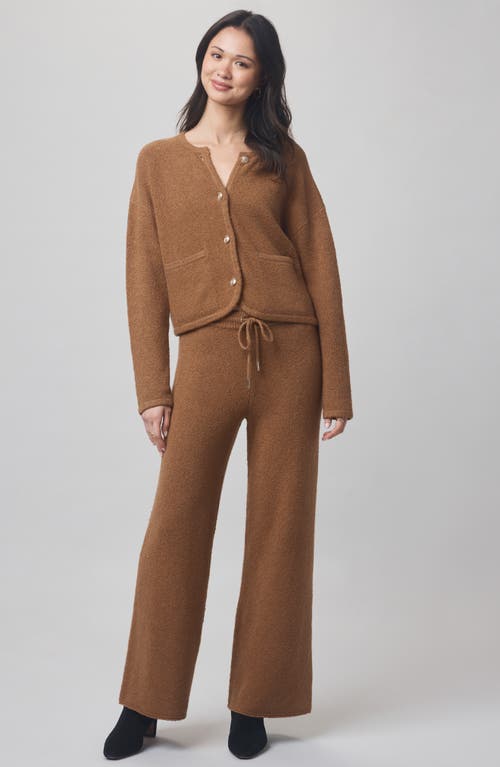 Splendid X Cella Jane Button Up Cardigan Caramel In Brown
