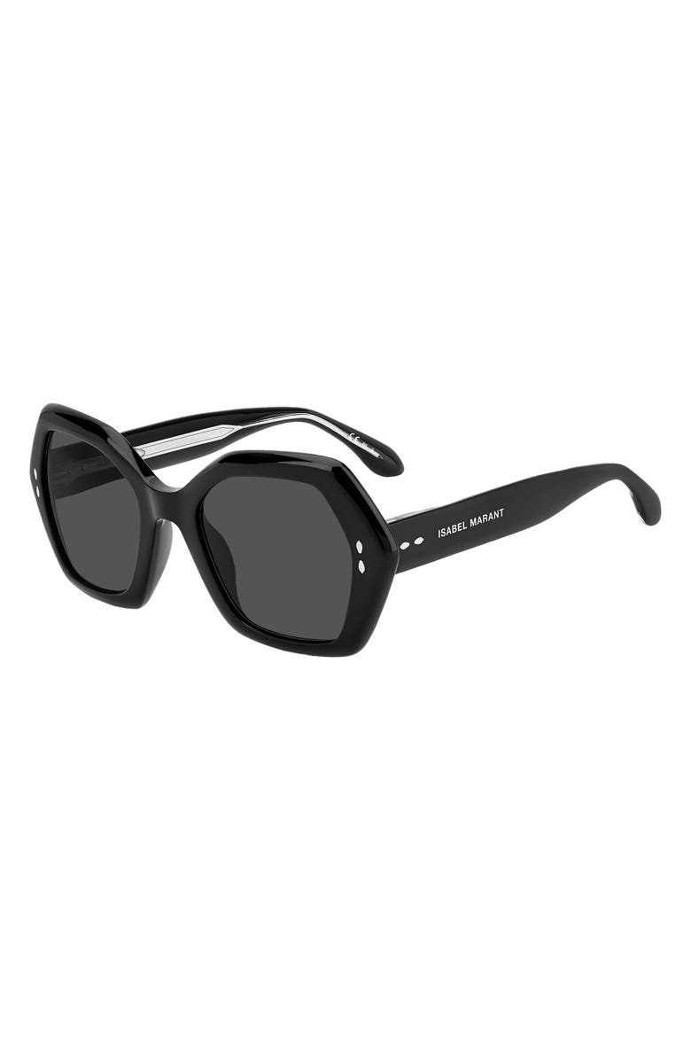Isabel Marant 53mm Geometric Sunglasses, Alternate, color,