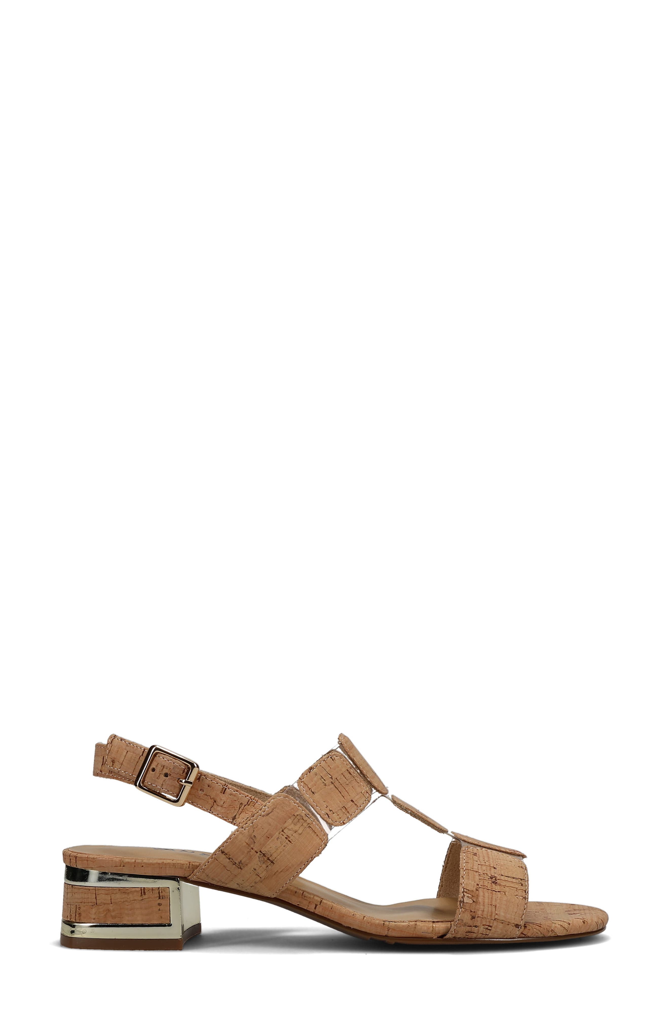 Hatty Metallic Slingback Sandal, Alternate, color, NATURAL