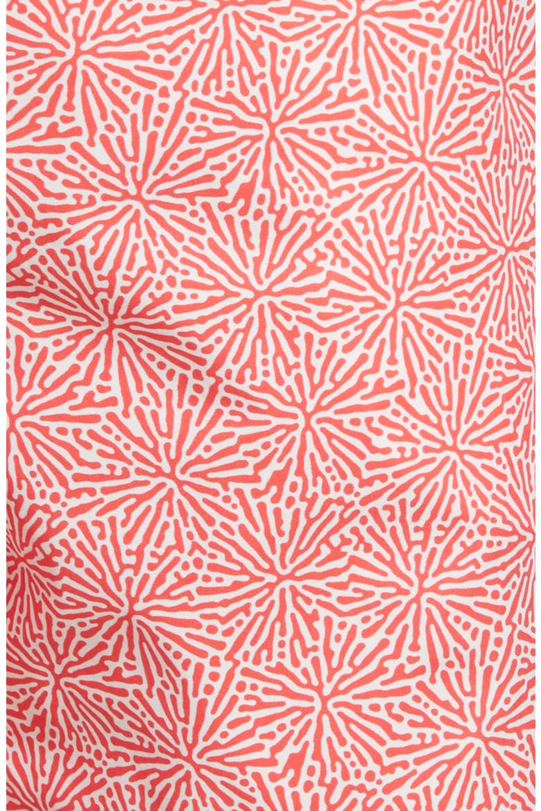 Coral Print Swim Trunks, Alternate, color, GRAPEFRUIT