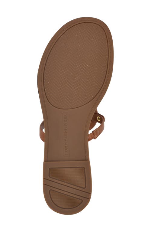 Tommy Hilfiger Litzy Flip Flop In Medium Brown