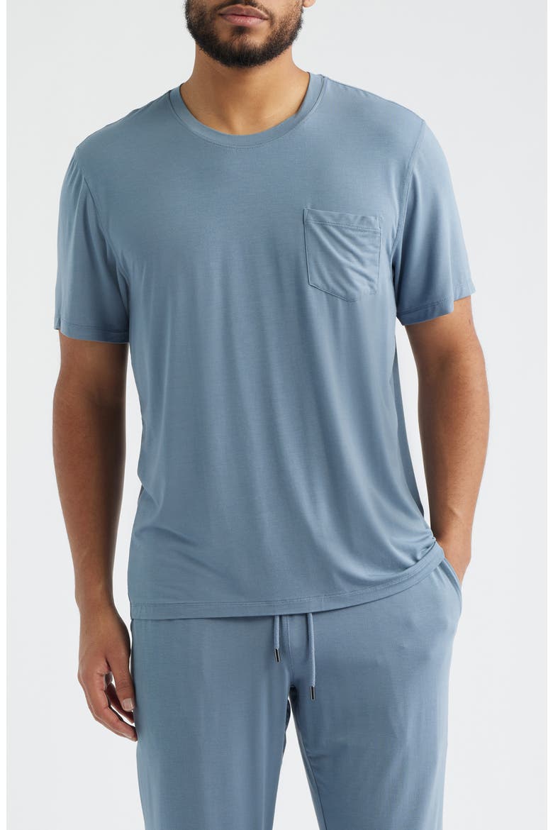 Stretch Modal & Silk Sleep T-Shirt, Main, color, AIR FORCE BLUE