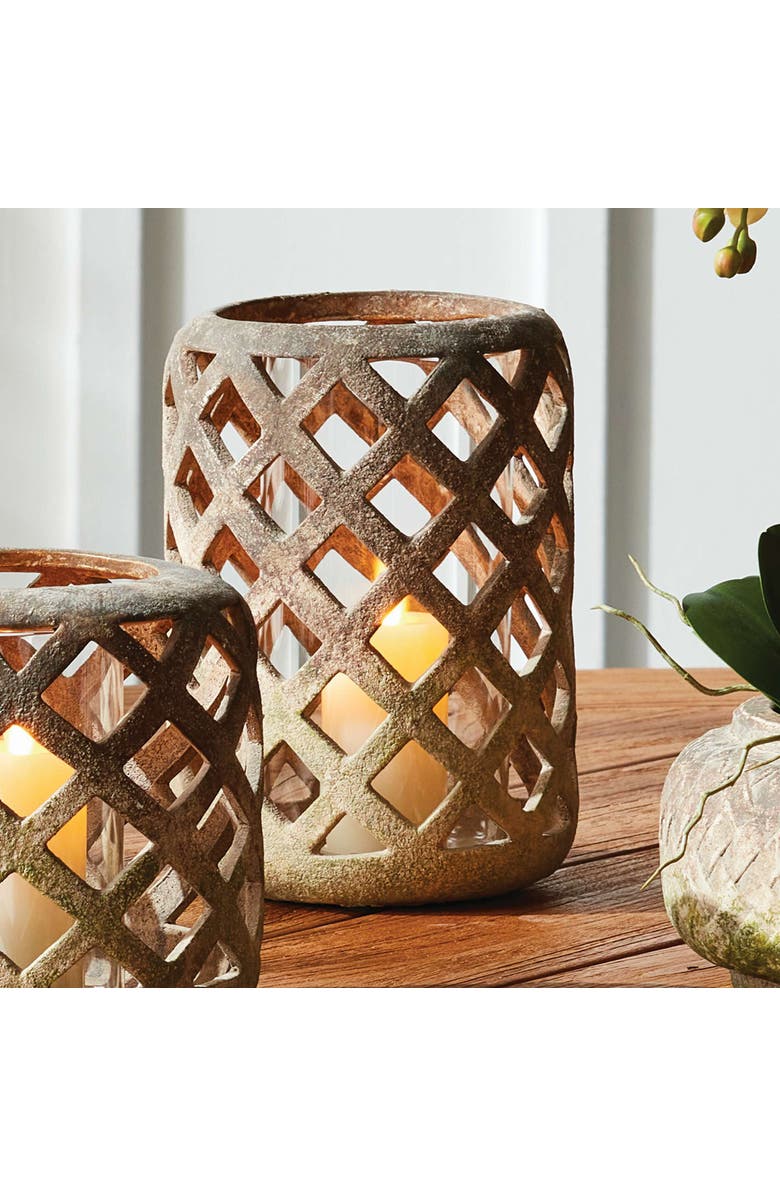 Napa Home & Garden Lucca Hurricane Large, Alternate, color, Brown