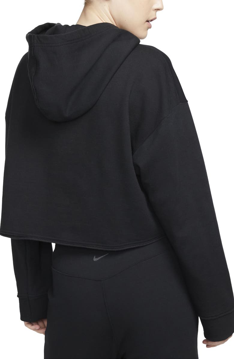 Nike Yoga Luxe Fleece Crop Hoodie, Alternate, color,
