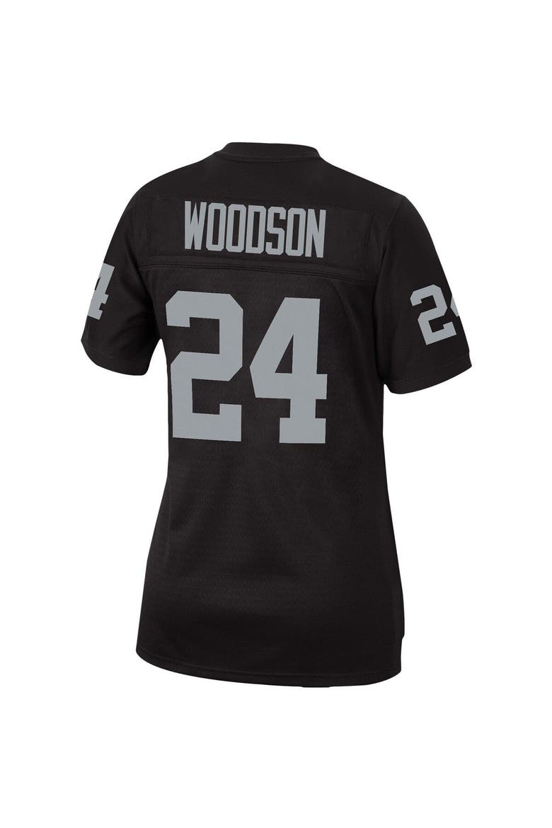 Women's Mitchell & Ness Charles Woodson Black Las Vegas Raiders Legacy Replica Team Jersey, Alternate, color, Black