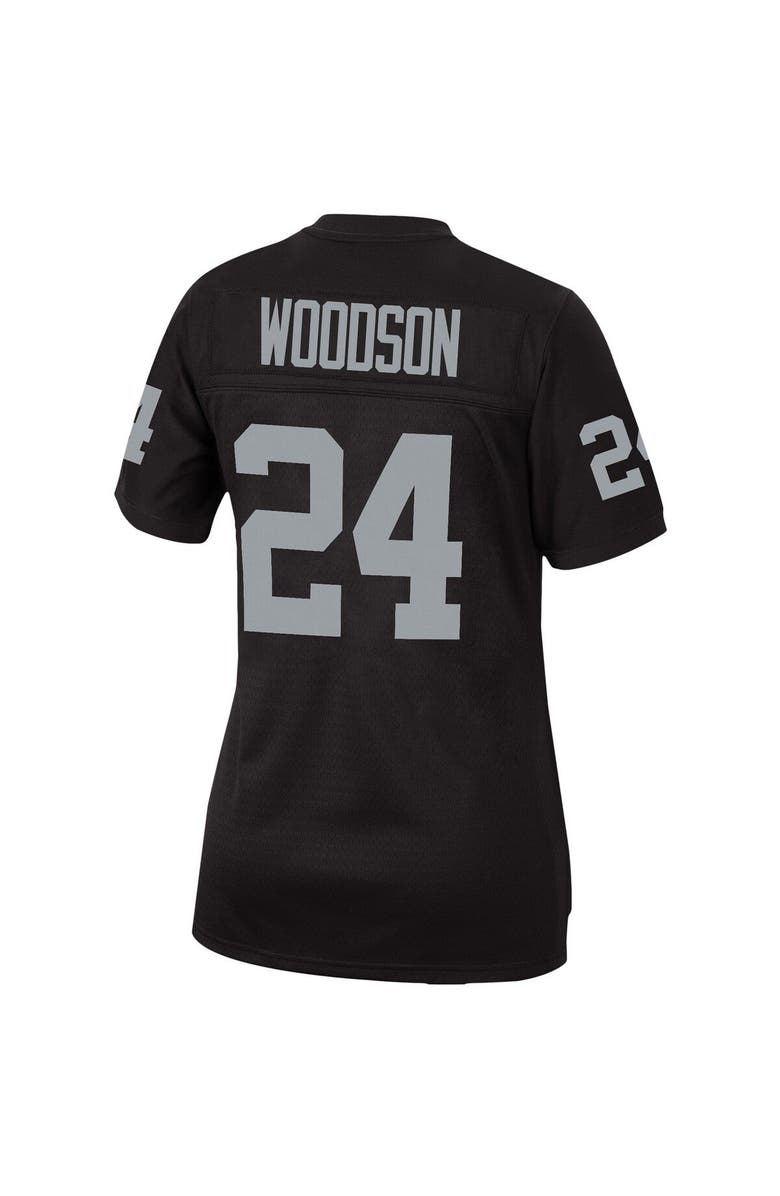 Mitchell & Ness Women's Mitchell & Ness Charles Woodson Black Las Vegas Raiders Legacy Replica Team Jersey, Alternate, color, Black